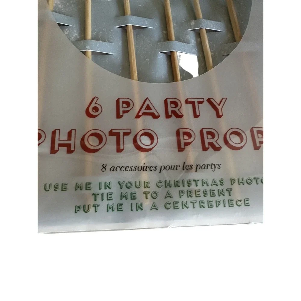 NEW Meri Meri Jingle All The Way Party Props 6 Christmas Photo Props